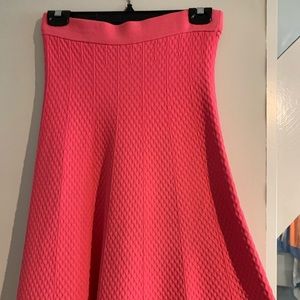 Pink A-line skirt